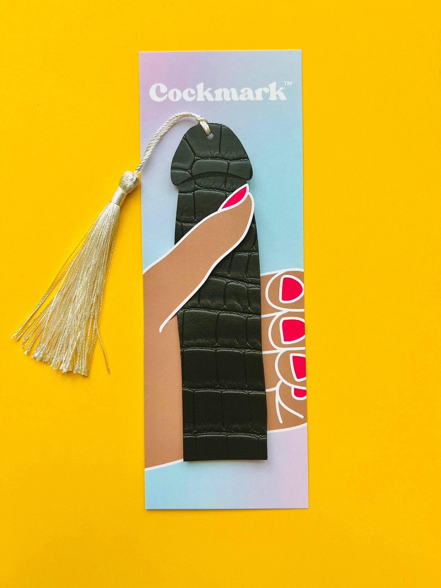 Dragon Rider Cockmark™ Bookmark: Cream Tassel
