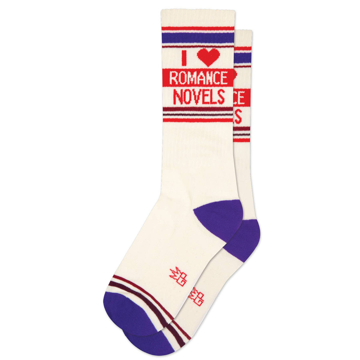 I β€οΈ Romance Novels Gym Crew Socks