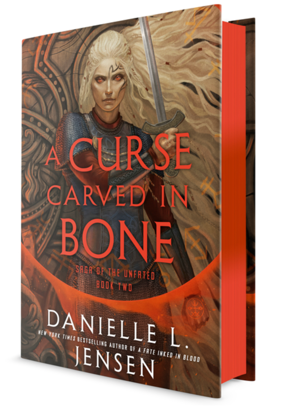 A curse carved in bone - by Danielle L Jensen (Hardcover)