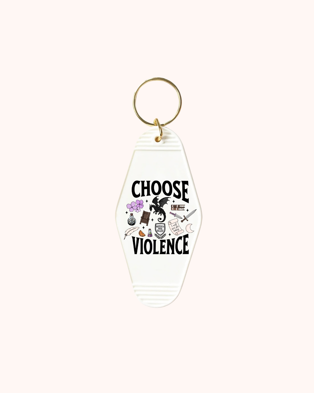 Choose Violence  Motel keychain