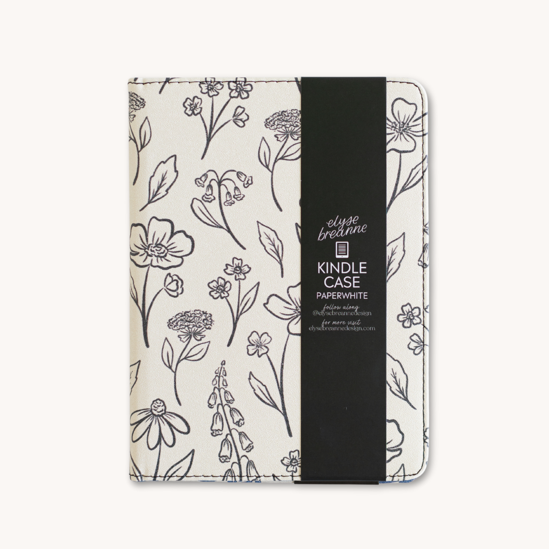 Pressed Floral Kindle Case | Bookish & Reading: Kindle Paperwhite (11th Generation)
