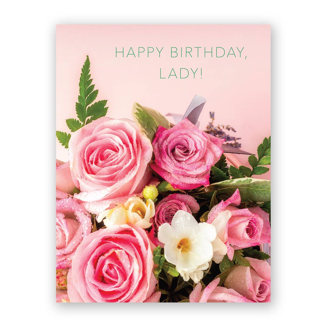Happy Birthday Lady Card