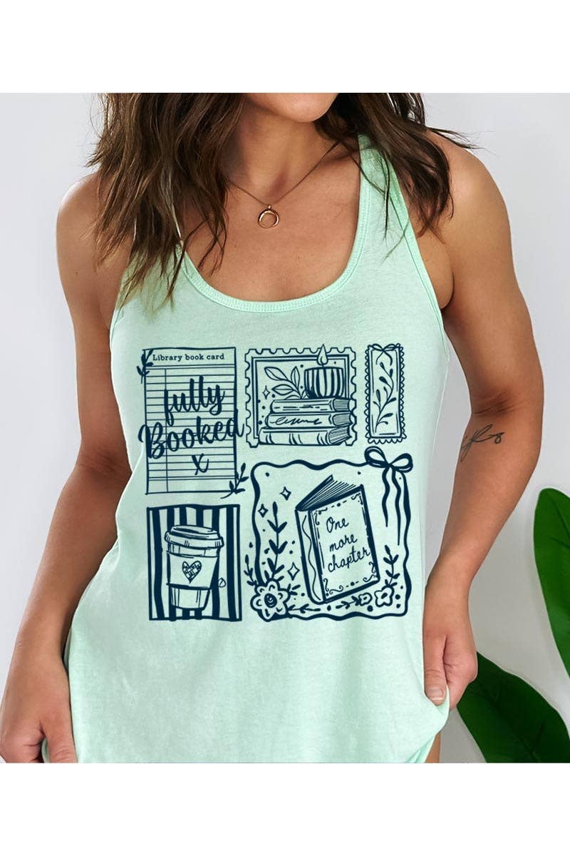 Fully Booked Racerback Tank: MINT