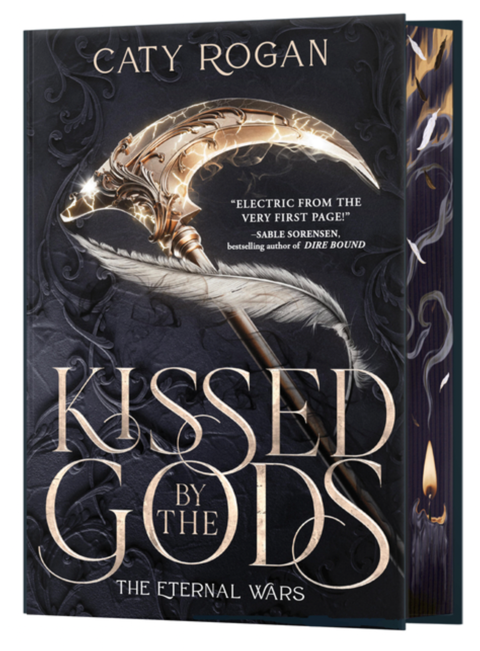 Kissed by the Gods (Deluxe Limited Edition) - (Eternal Wars) by Caty Rogan (Hardcover)