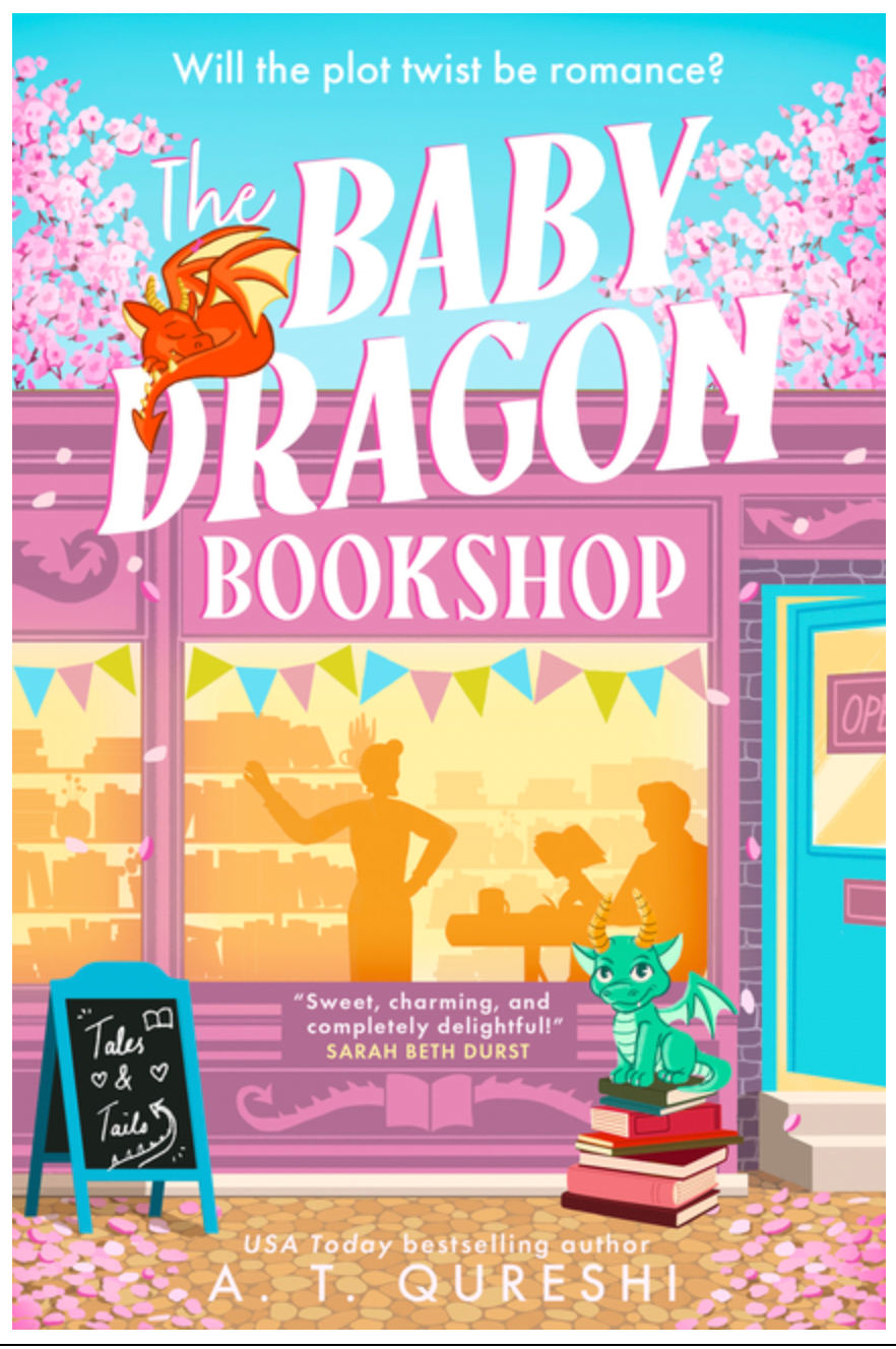 The Baby Dragon Bookshop - by A T Qureshi (Paperback)